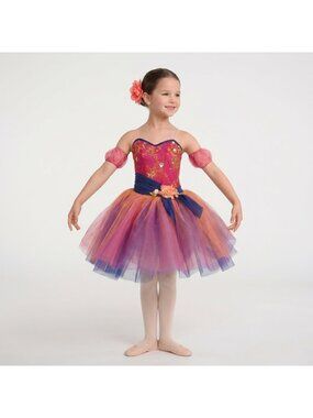 Curtain Call Costumes Girl's Treasured Ballet Dance Lyrical Outfit size CME 7-8